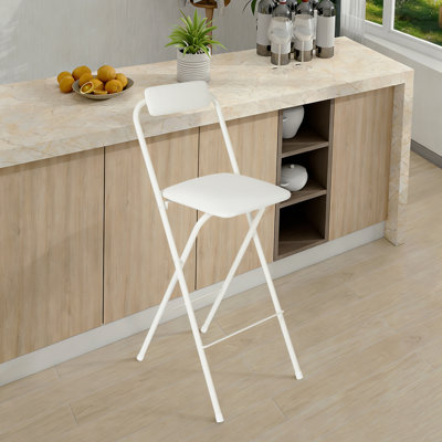Tabouret de bar portatif pliant avec tabourets hauts (1 pièce, 27,56 pouces)