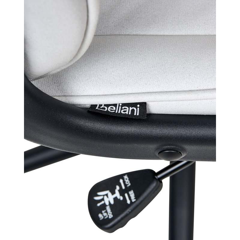 Office Chair Swivel Fabric, Off White