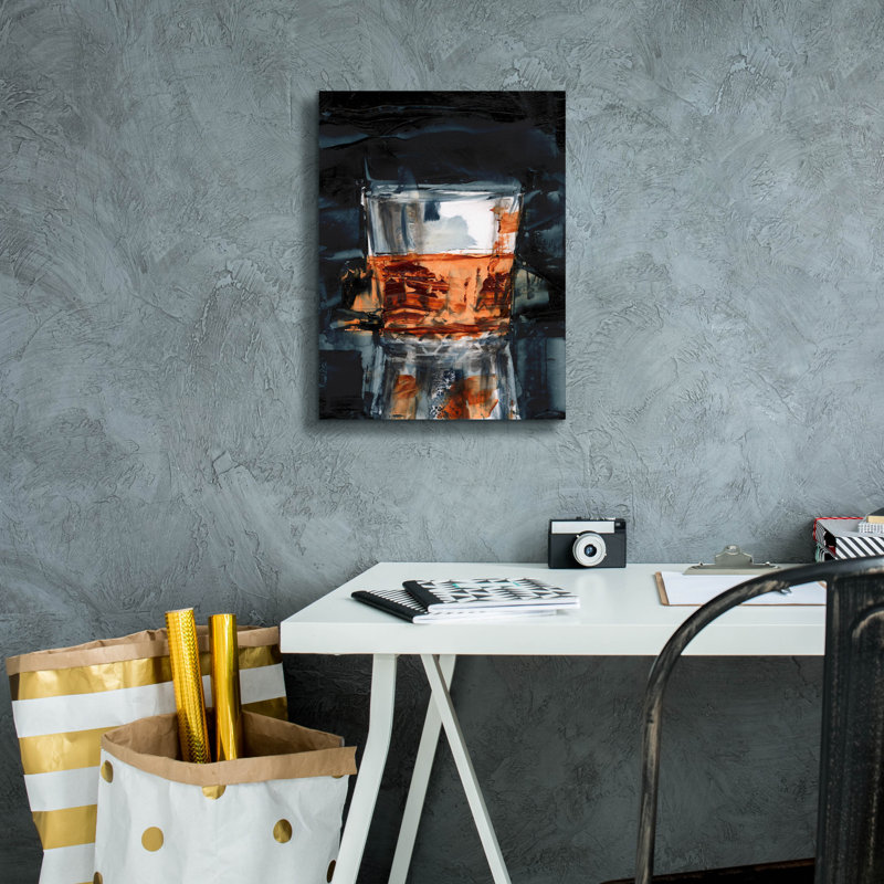 «Bourbon Glass 4» par Ethan Harper, art mural sur toile, H 16 po x l 12 po
