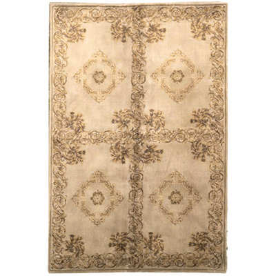 Hand-Knotted Wool IVORY Area Rug