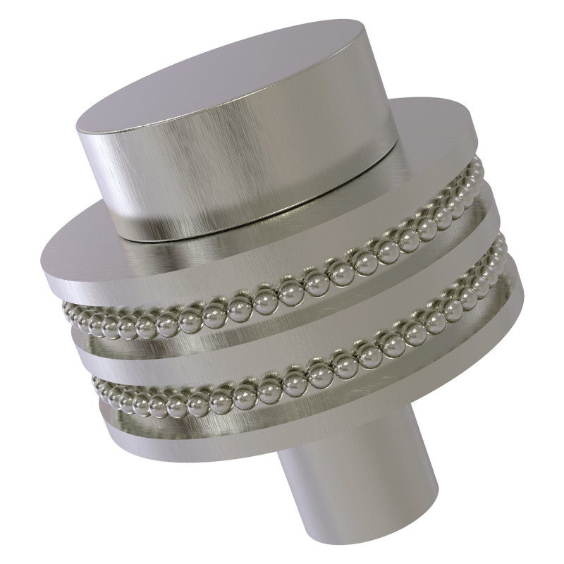Poignée cylindrique de diamètre 1 1/2 po, Nickel satiné