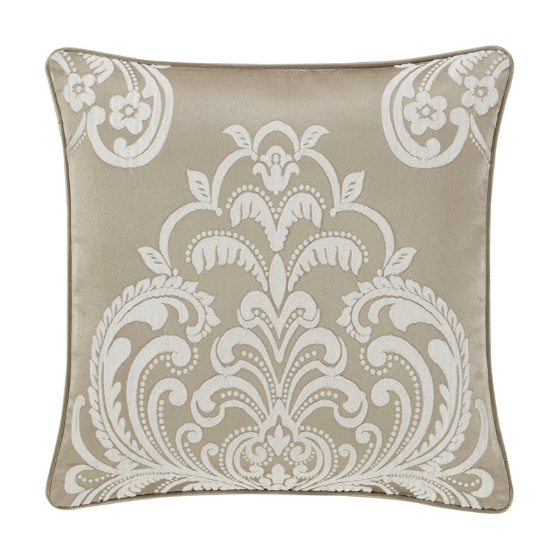 Coussin décoratif carré Potenza, H 20 po x l 20 po, Sand