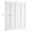Porte pliante en bois manufacturé à 1 panneau apprêté blanc avec ensemble de quincaillerie-116415318-116415316