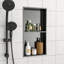 Double tablette 13 "X 25" en acier inoxydable pour niche de douche-1044908167