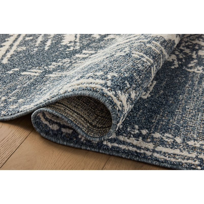 Magnolia Home by Joanna Gaines x Loloi Gigi Denim / Ivory Area Rug 