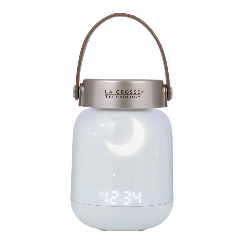 Firefly Sound Machine Digital Electric Alarm Clock in White