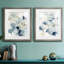 Indigo Ginkgo I - ensemble de 2 reproductions de cadres photo