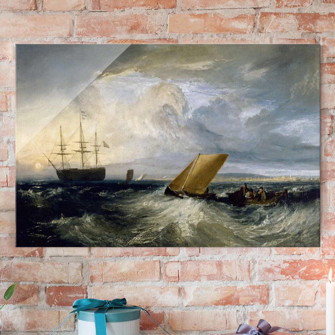 Glasbild Sheerness, von der Nore aus gesehen von J. M. W. Turner