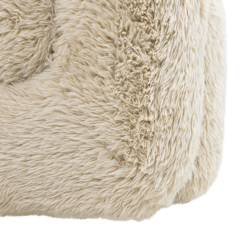 Zenaida 33" Fur Swivel Upholstered Barrel Accent Arm Chair