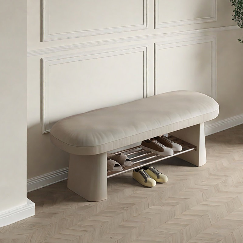 31,5 Tabouret avec range-chaussures, Beige