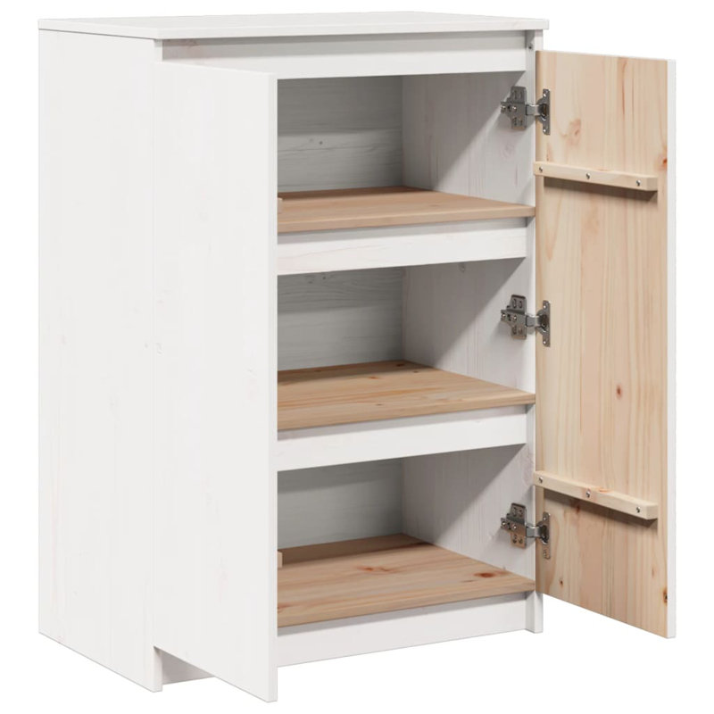 Gong 60cm Solid Wood Sideboard, White