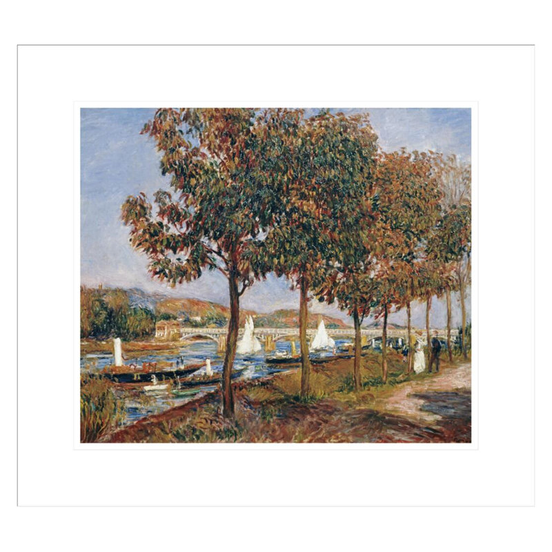 «The Bridge at Argenteuil» par Pierre-Auguste Renoir, impression giclée encadrée, H 17,75 po x l 19,75 po