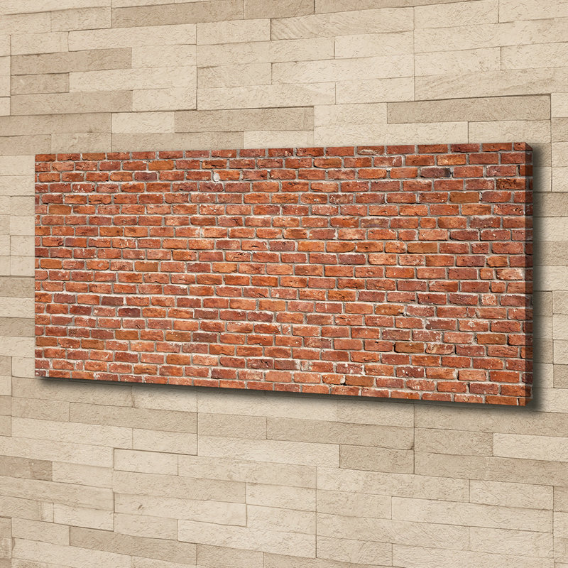 Brick Wall 1 Piece Wrapped Canvas Wall Art