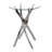 Ison Round Glass Top Metal Base Dining Table