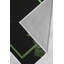 Tapis à motif floral tissé à plat en polyester noir / vert Molino-142244653