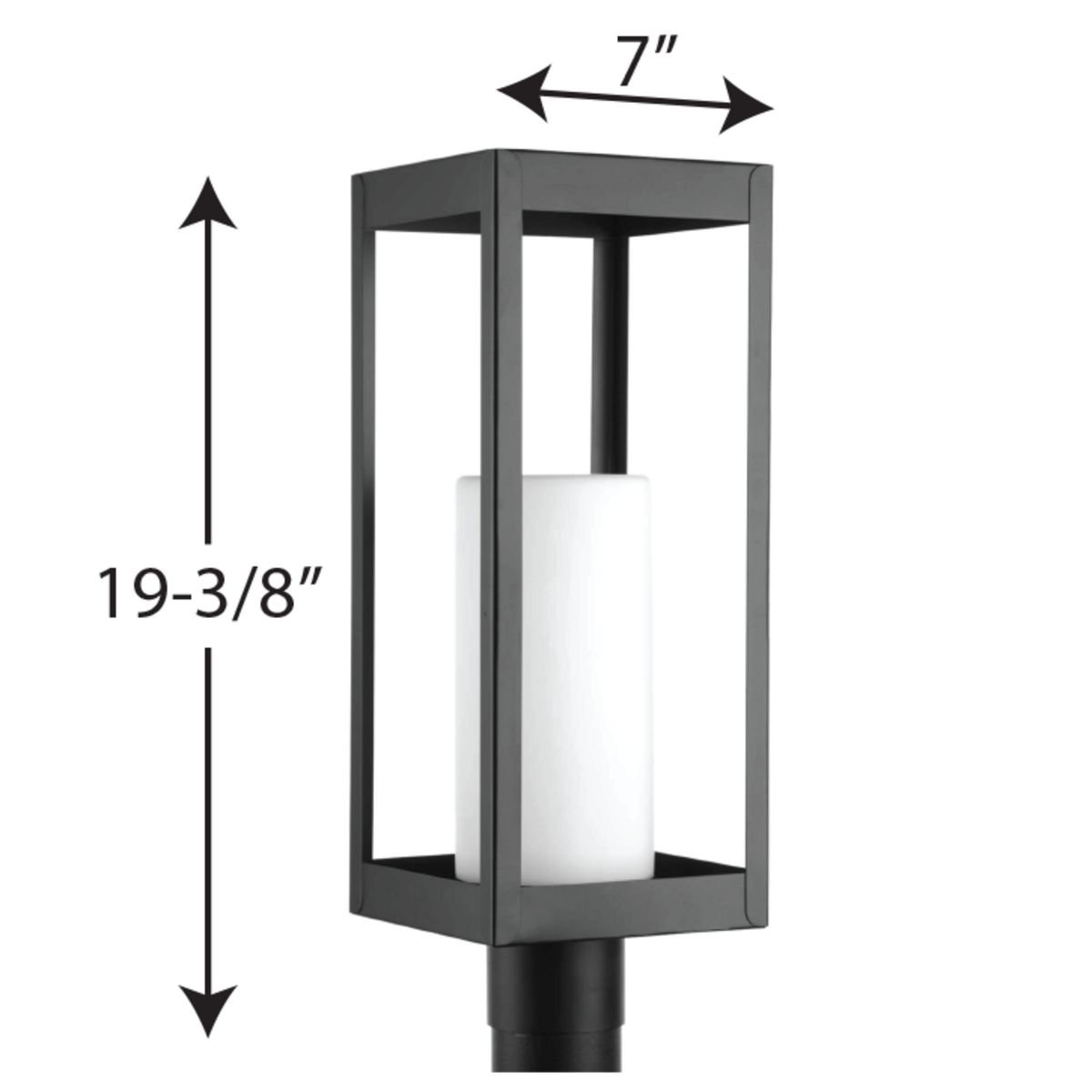 Saida Frosted Outdoor Lantern Head