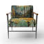 Fauteuil d'appoint rembourré Orange Green Trees-12087375