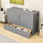 2 Drawers Murphy Wall Bed with Power Outlets, Pulley Design and USB Ports-684191245-684191246