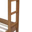 Lit superposé simple au-dessus de simple en bois massif Keeson avec tête et pied de lit en tissu molletonné Teddy