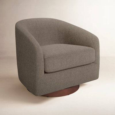 Bennett Upholstered Swivel Barrel Chair