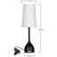 Lampe de table 22,5 po noire