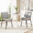 PU Leather Upholstered Dining Chairs With Stitched Detailing And Soft Padding - Perfect Side Chairs For Dining Rooms, Kitchens, And Living Rooms.-1779299459-1779299461