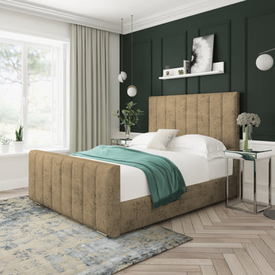 Oakley Marble Upholstered Ottoman Bed Frame
