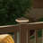 White Low Voltage Integrated LED Metal Fence Post Cap Light 4 In. X 4 In. with Base Adapter Included-64873603