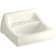 Kingston Vitreous China Rectangular Wall Mount Bathroom Sink with Overflow
