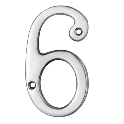 Clapham 7cm H Brass House Number