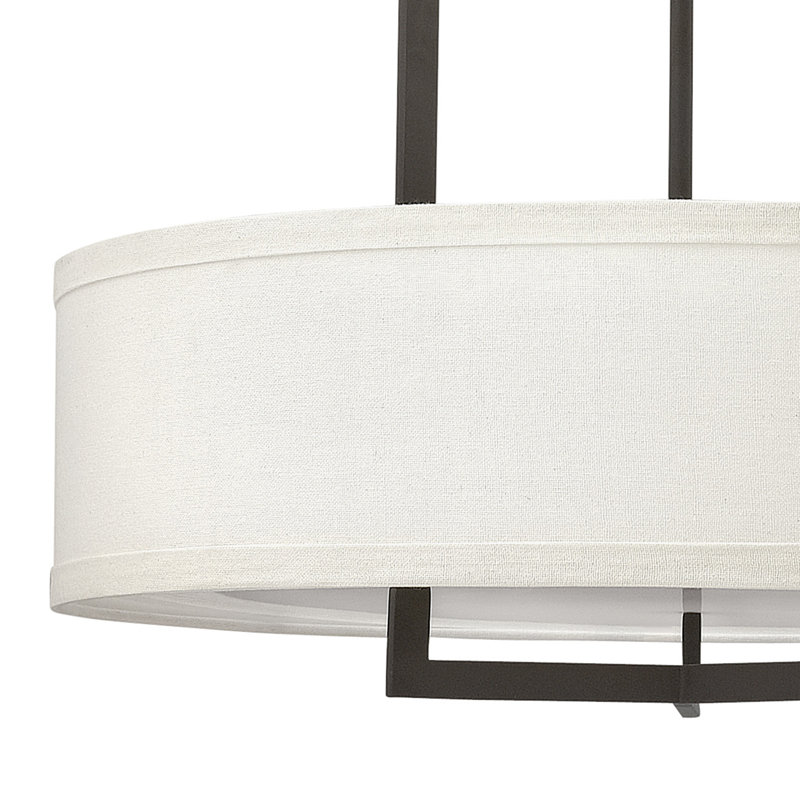 Hampton Contemporary 3-Light Pendant, 30.25" H x 26" W x 26" D, Buckeye Bronze, 100W Medium