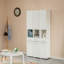 Armoire sur pied en lin avec tablette à 2 tiroirs Exzavier