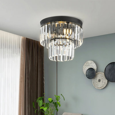 LED Crystal Flush mount Light
