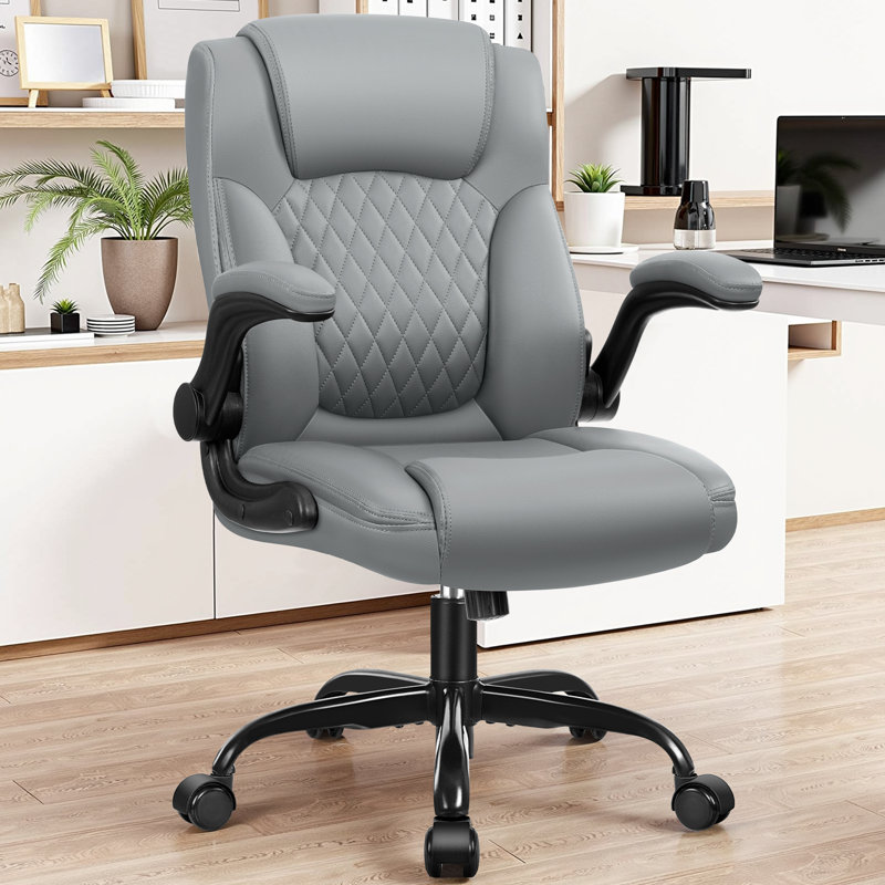 Culler Ergonomic Executive Chair with Headrest Adjustable Arms, Gray