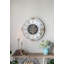 Horloge murale ronde à engrenage - 25 po de diamètre x 3 po - blanc vieilli