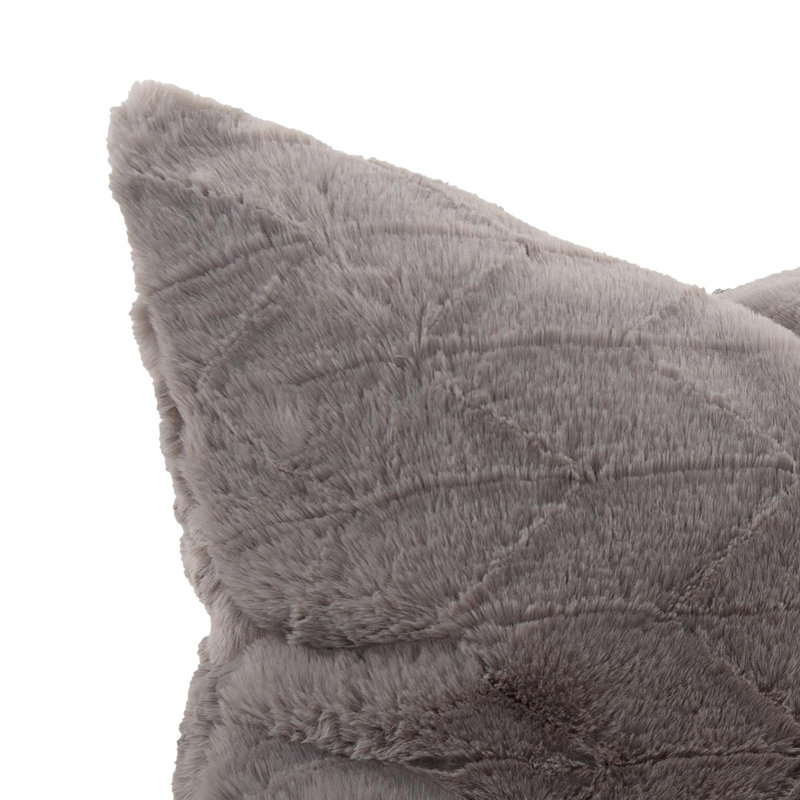 Coussin 14 x 22 Angora , Polyuréthane, Pierre