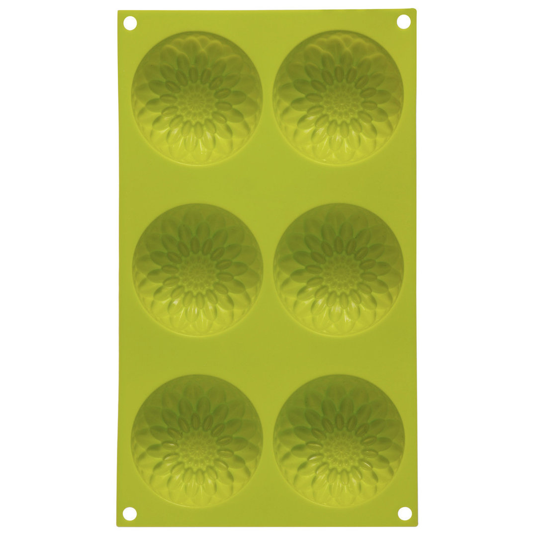 Symple Stuff Menifee 6 Cup Non-Stick Silicone Mould with Lid