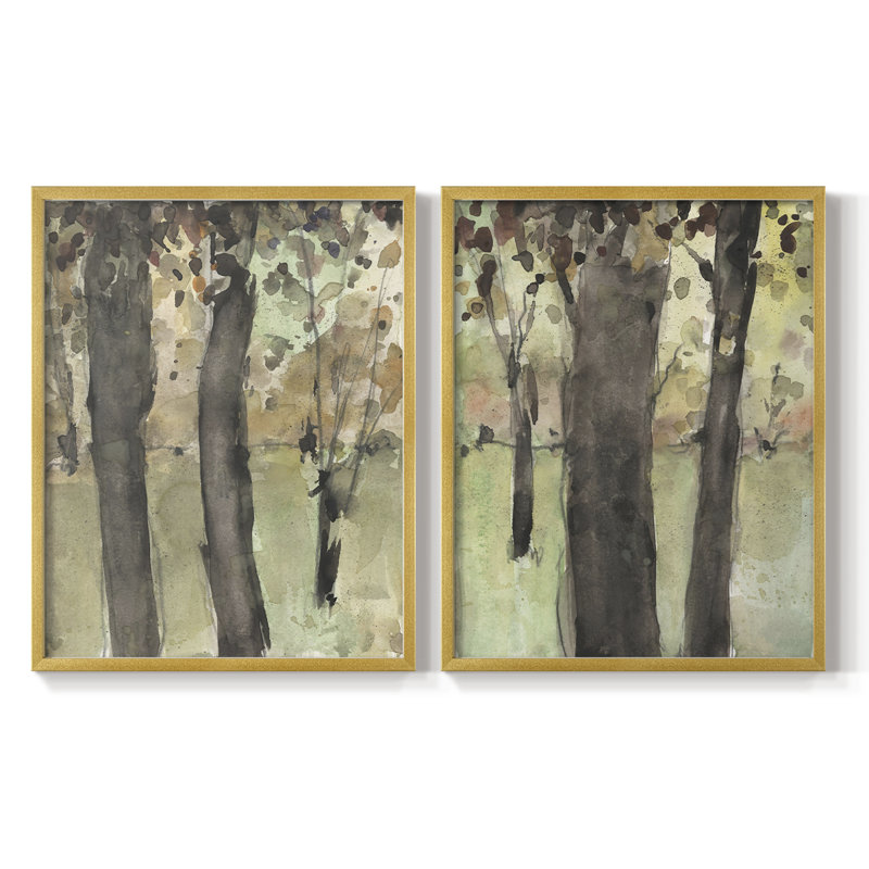 «Under the Tree Confetti I», reproduction encadrée de qualité supérieure - prête à être accrochée - aucun clou requis - aucun clou requis