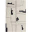 Tapis de style Mid-Century moderne ivoire / noir Gossner 12 pi x 15 pi-1935049027