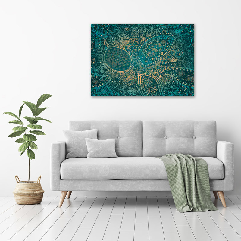 Ornaments Background - Wrapped Canvas Print