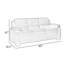 Canapé Hugh, 80 po, rembourré de mousse souple, structure en bois massif Hugh-187272568