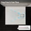 HOROW Shower Tray 90x80 cm, White Acrylic Stone Effect Base – Anti-Slip & Warm-Touch Surface
