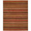 Hand Woven Wool Striped Area Rug-21527166