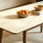6 - Person White Rectangular Sintered Stone Stone Tabletop Dining Table Set