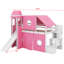 Lit mezzanine simple avec tente et tour
