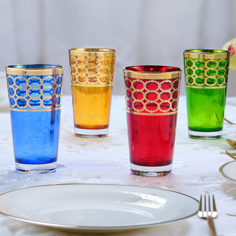 Ensemble de 4 balles Lorren Home Trends, Vert / Bleu / Rouge