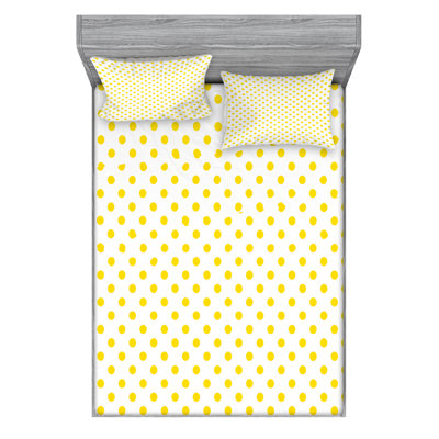 Microfiber Polka Dots Sheet Set