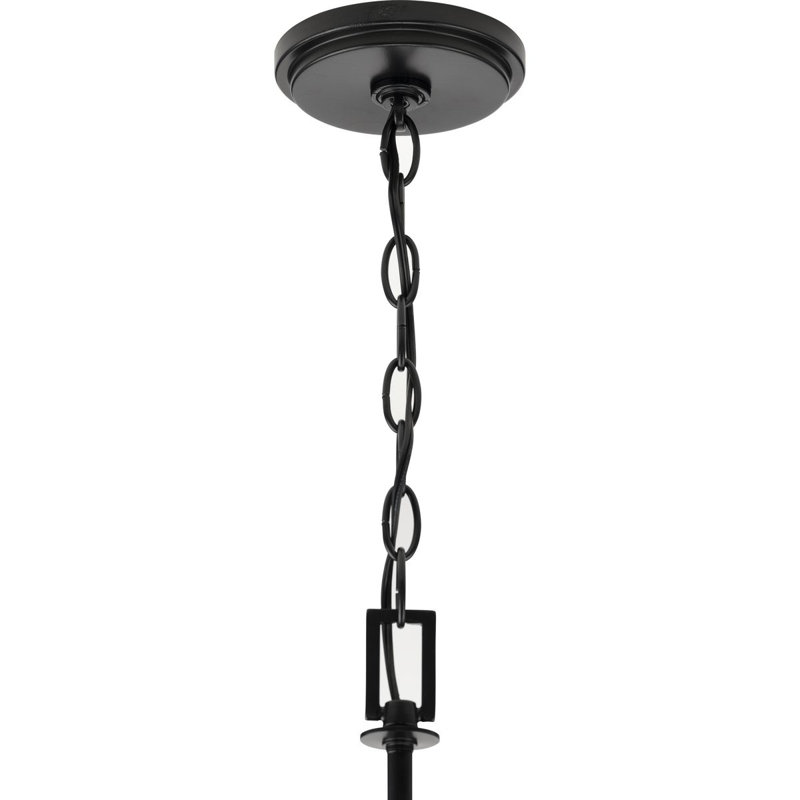 Lustre classique à 5 lumières ombrées Nedmond, Noir