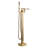 WOWOW Brass Freestanding Floor‑Mount Bathtub Faucet with Hand Shower-91458028
