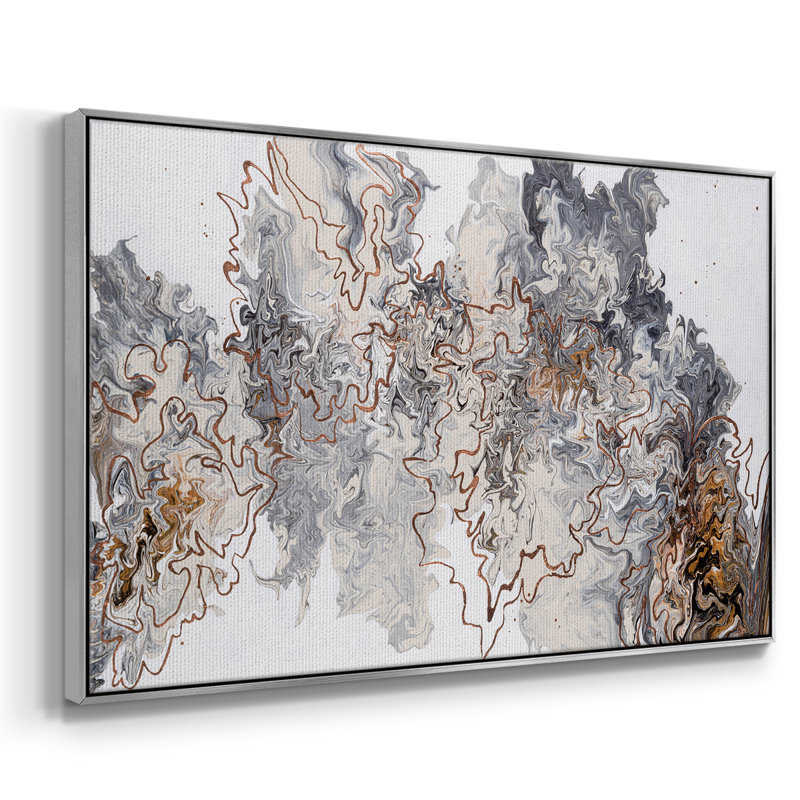 «Stay On The Trail», reproduction d'art sur toile, H 17 po x l 25 po x P 2 po, Toile avec cadre flottant argent